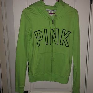 Victoria’s Secret Pink Hoodie Green L